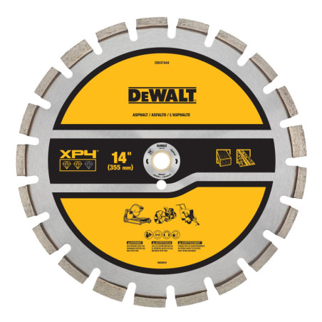 DW47444 DISCO CORTE SEGMENTADO DIAMANTE 14" ASFALTO XP4