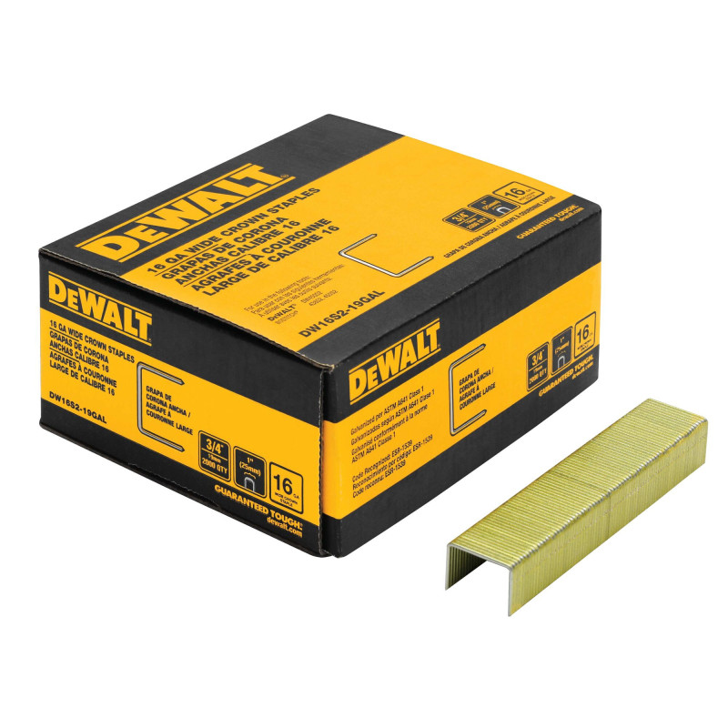 DW16S2-19GAL GRAPAS DE CORONA ANCHA CAL.16 1"X3/4" DW16S2-19GAL GRAPAS DE CORONA ANCHA CAL.16 1"X3/4"