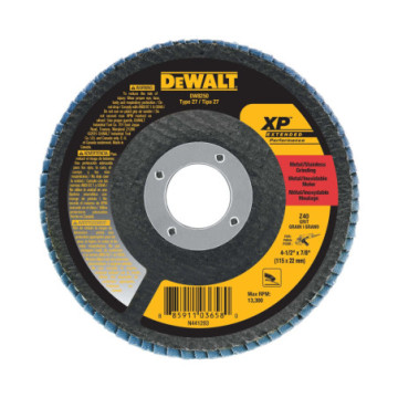 DW8250 DISCO LAMINADO  4-1/2"X7/8" XP GRANO 40 CERÁMICA