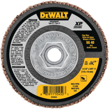 DWA8280HRT DISCO LAMINADO 4-1/2"X5/8"-11 XP GRANO 40