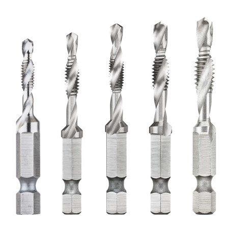 DWADTQTR5SET 5 PUNTAS PERFORACIÓN CAPACIDAD 1/4"
