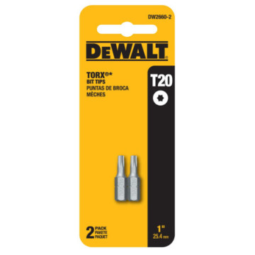 DW2660-2 JGO. PUNTAS TORX DE BROCA T20 2"