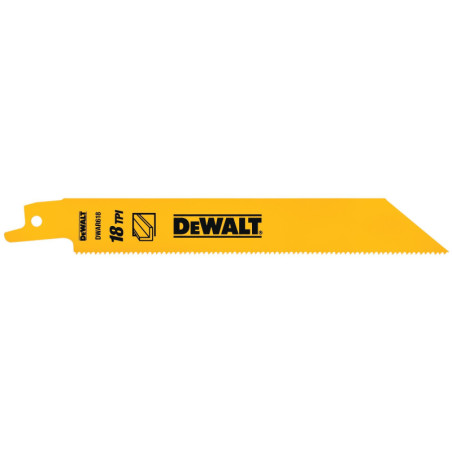 DW4811 JGO. 5 SEGUETAS RECÍPROCAS 6" 18" 18TPI METAL