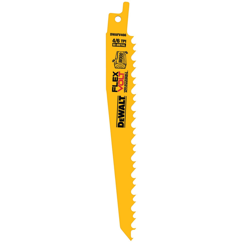 DWAFV466 SEGUETA RECÍPROCA FLEXVOLT 4/6TPI BI-METAL DWAFV466 SEGUETA RECÍPROCA FLEXVOLT 4/6TPI BI-METAL