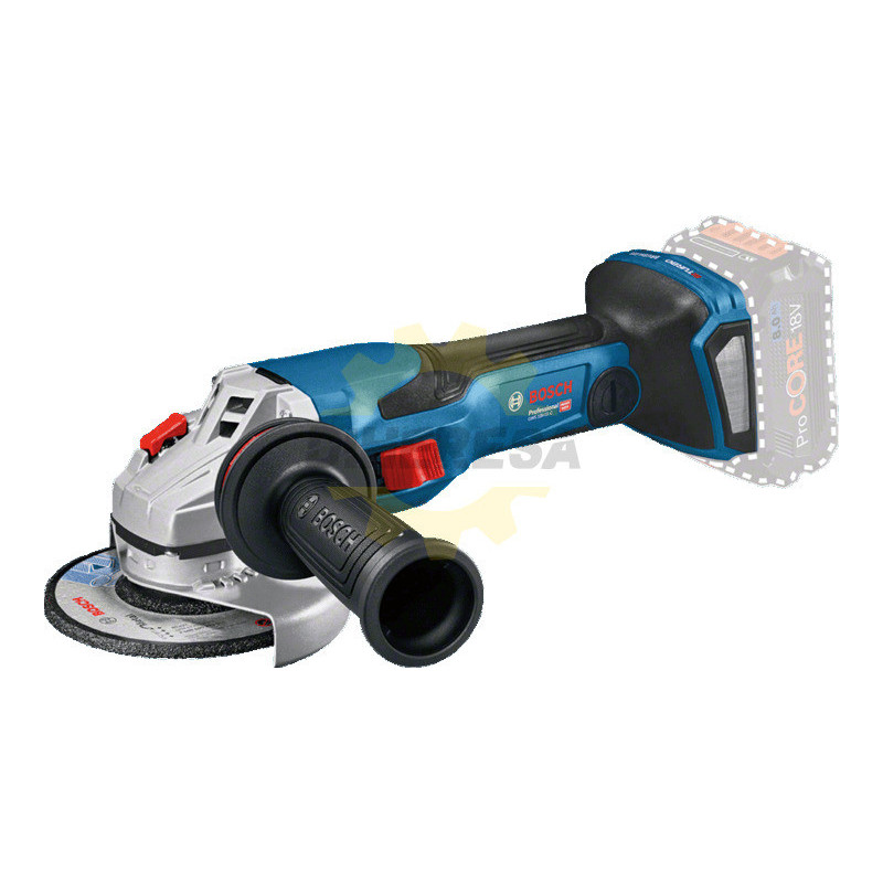 06019H60E0 Miniamoladora Angular GWS 18V-15 C (Baretool) BITURBO Brushless 06019H60E0 Miniamoladora Angular GWS 18V-15 C (Baretool) BITURBO Brushless