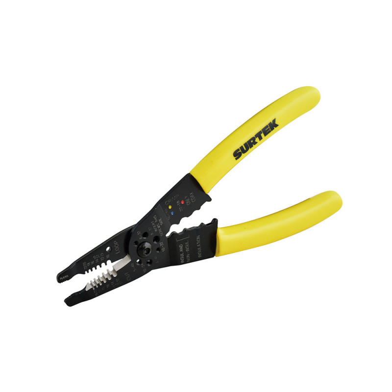 PLC8 SURTEK Pinza pelacable 10-22AWG 8" Surtek | DIHERESA PLC8 SURTEK Pinza pelacable 10-22AWG 8" Surtek | DIHERESA