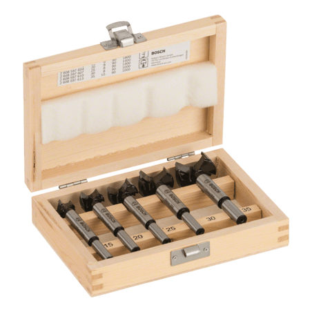 2607018750 SET BROCAS BISAGRA MADERA     |  5 pz