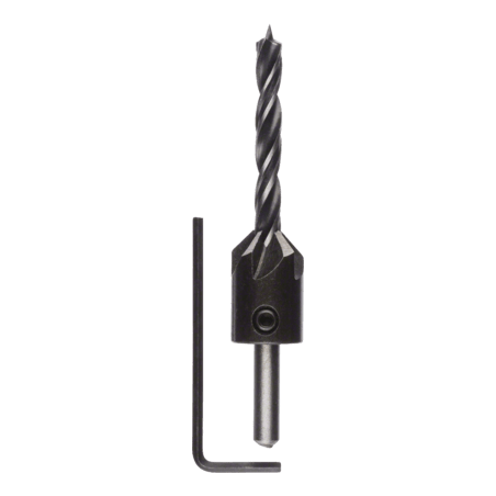 2608596393 BROCA 3 PUNTAS CON GUIA DE TORNILLO  |  1/4"