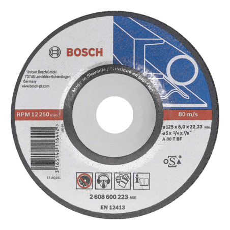 2608600264 DISCO ABR.  |  DESBASTE  |  EXPERT  |  METAL  |  CTO DEPRIMIDO  |  7"x1/4"