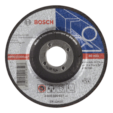 2608600537 DISCO ABR.  |  DESBASTE  |  EXPERT  |  METAL  |  CTO DEPRIMIDO  |  4-1/2"x3/16"