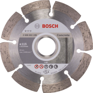 2608602196 DISCO DIAM.  |  PROFESSIONAL  |  CONCRETO  |  SEGMENTADO  |  4 1/2"