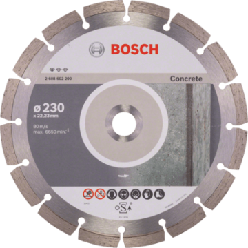 2608602200 DISCO DIAM.  |  PROFESSIONAL  |  CONCRETO  |  SEGMENTADO  |  9"
