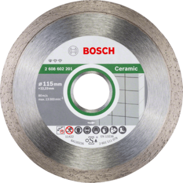 2608602201 DISCO DIAM.  |  PROFESSIONAL  |  CERAMICA  |  CONTINUO  |  4 1/2"