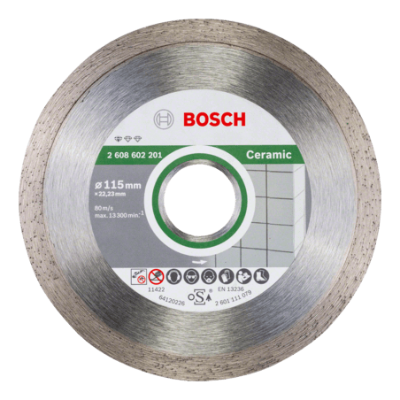2608602201 DISCO DIAM.  |  PROFESSIONAL  |  CERAMICA  |  CONTINUO  |  4 1/2"