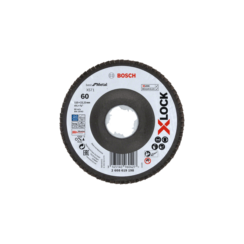 2608619198 FLAP | X571 BEST METAL | X-LOCK I 5" I G60 2608619198 FLAP | X571 BEST METAL | X-LOCK I 5" I G60