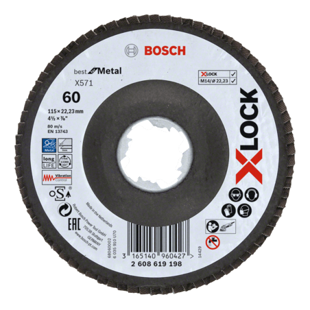 2608619198 FLAP | X571 BEST METAL | X-LOCK I 5" I G60