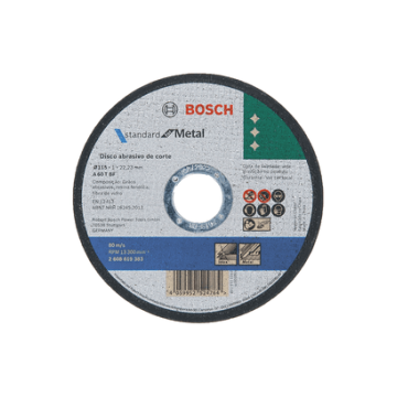 2608619383 DISCO ABR.  |  CORTE  |  STANDARD  |  METAL  |  CTO RECTO  |  4-1/2"x1.0mm