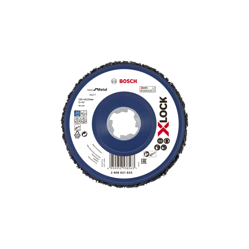 2608621833 DISCO LIMPIEZA | N377 BEST METAL | X-LOCK I 5" 2608621833 DISCO LIMPIEZA | N377 BEST METAL | X-LOCK I 5"