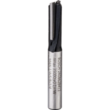 2608628411 FRESA BOSCH 1/4"  |  RECTA 2 FILOS  |  1/4" X 5/8"