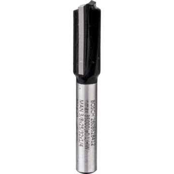 2608628412 FRESA BOSCH 1/4"  |  RECTA 2 FILOS  |  3/8" X 25/32"