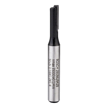 2608628428 FRESA BOSCH 1/4"  |  RECTA 1 FILO  |  3/16" X 1/2"