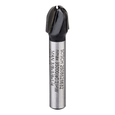 2608628632 FRESA BOSCH 1/4"  |  MEDIA CANA 2 FILOS  |  3/8" X 3/8"
