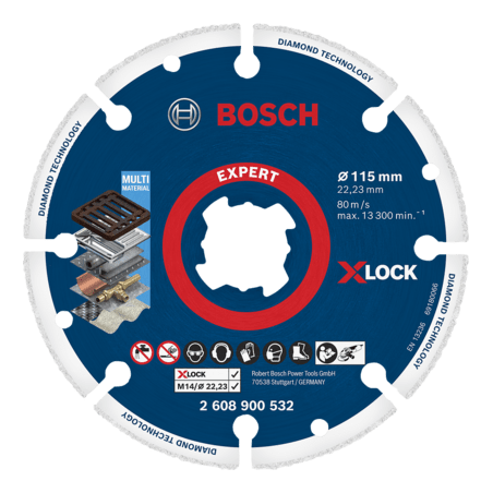 2608900532 DISCO DIAM.  |  EXPERT  |  CORTE METAL  |  4 1/2"   |  115mm  |   X-LOCK