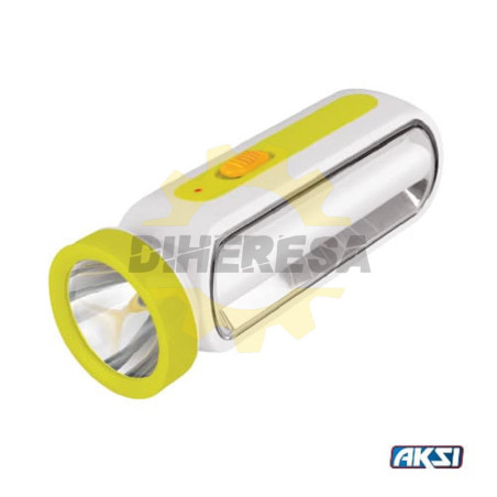 Linterna Con Luz De Emergencia: Led 3w + 13 Smd (600 Mah)