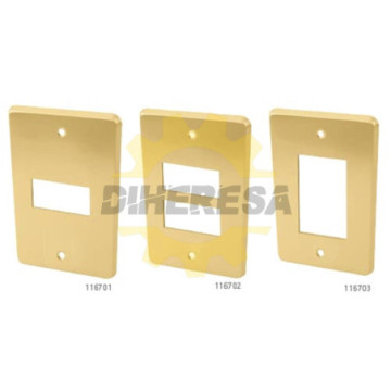 Placa De Aluminio De 2 Modulos