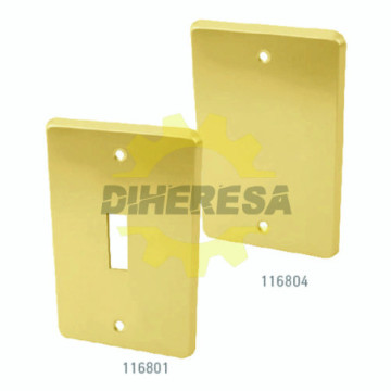 Placa De Aluminio, Tapa Ciega