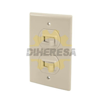 Interruptor De Palanca Doble Con Placa Baquelita Itpd-S