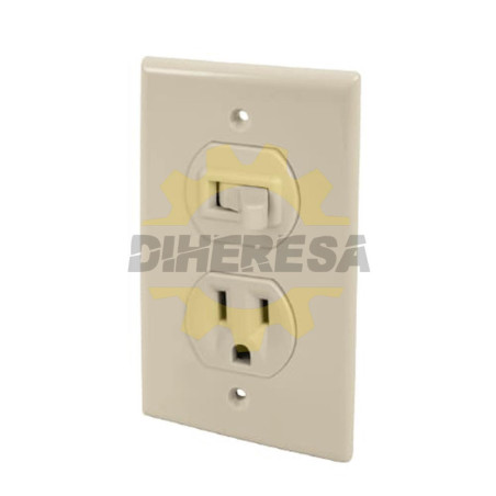Interruptor De Palanca Y Contacto Con Placa De Baquelita Itc-S-A