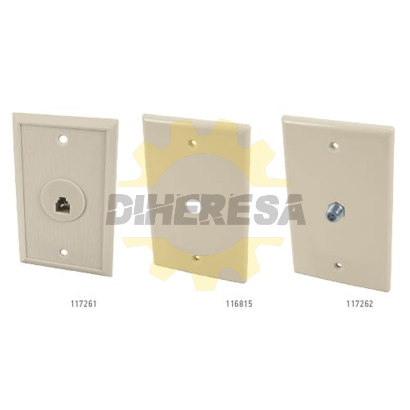 Placa Plastico Con Cople Coaxial Placa Plastico Con Cople Coaxial