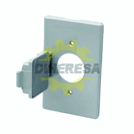 Placa Para Intemperie Plastica Contacto Sencillo
