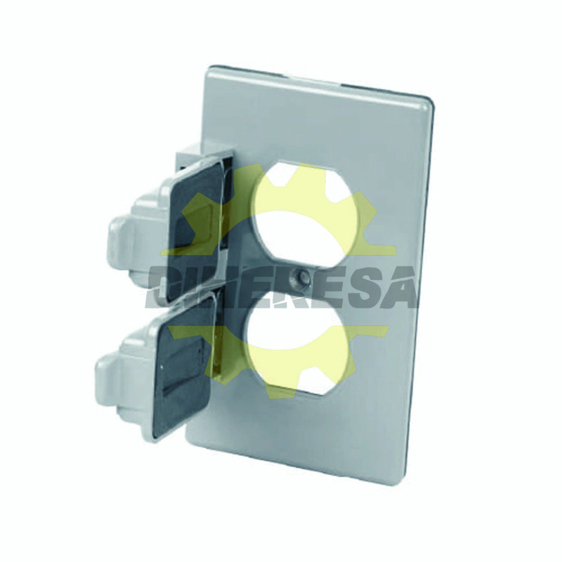 Placa Para Intemperie Plastica Contacto Duplex Placa Para Intemperie Plastica Contacto Duplex