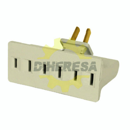 Multicontacto Triple Polarizado Con Bisagra