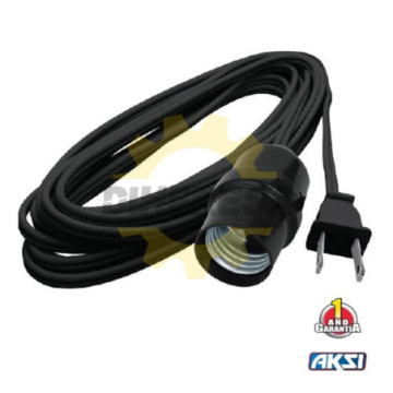 Portalampara Con Cable De Alimentación De 6 M.
