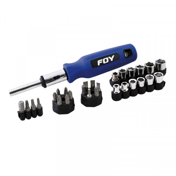 141705 FOY Juego de 29 puntas intercambiables con accesorios en juego Foy | DIHERESA