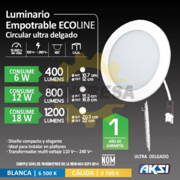 117914 Luminario Empotrable...