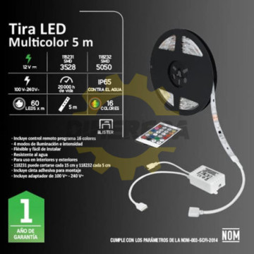 118232 Tira Led Rgb Smd5050...