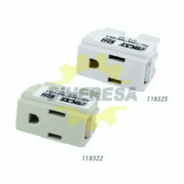 Contacto Sencillo Polarizado Aterrizado  127v/15a