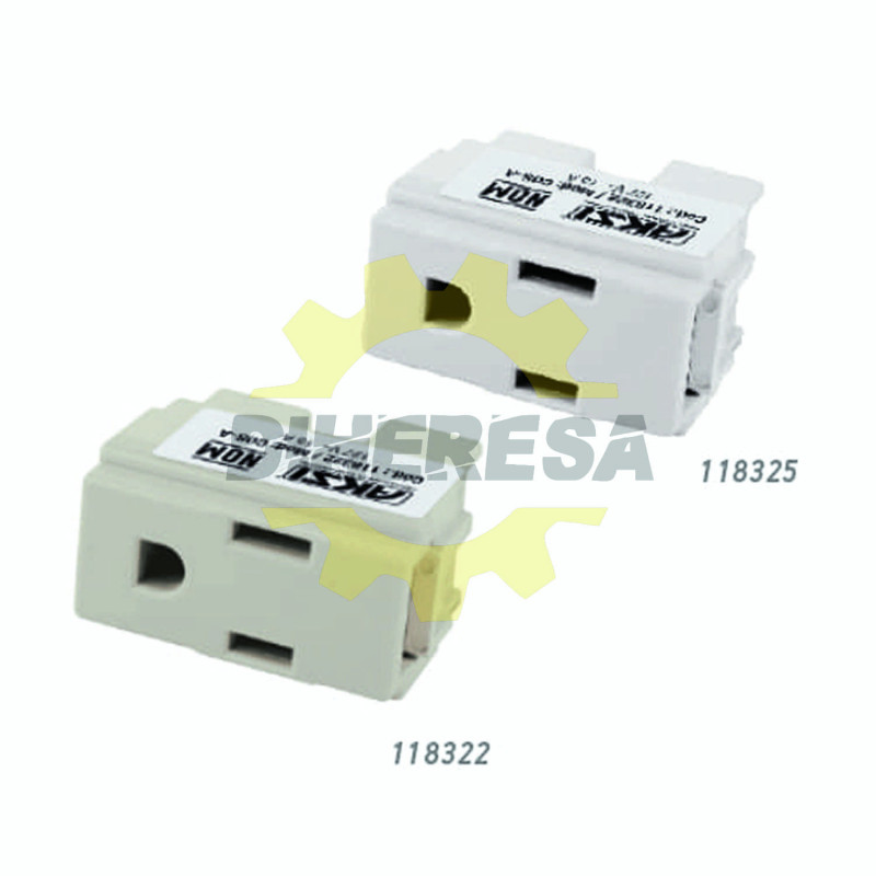Contacto Sencillo Polarizado Aterrizado 127v/15a Contacto Sencillo Polarizado Aterrizado 127v/15a