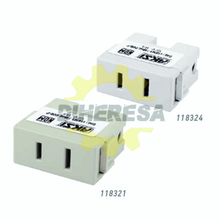Contacto Sencillo Polarizado 127v/15a - Blanco