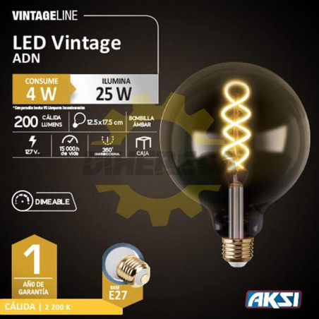 Foco Vintage Adn 4w, Dimeable