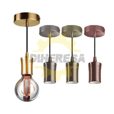 Luminario Colgante Milan - Rose Gold Mate (1 Mt)