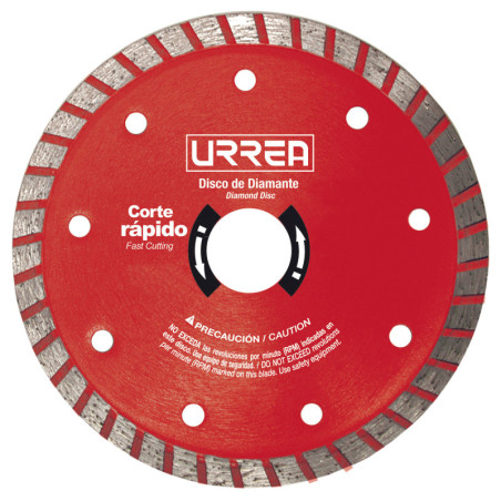 DDIT45 Disco de diamante turbo, 4-1/2" Urrea