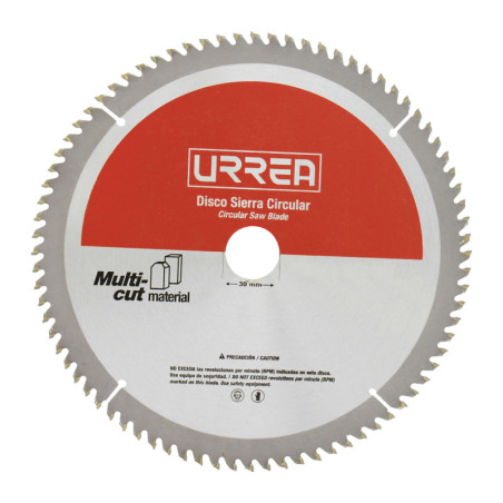 DSA12100 Disco para sierra circular para corte multi-material 100 dientes, 12" Urrea