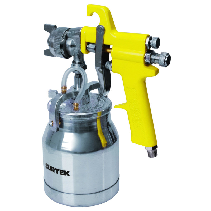 PPA1 Pistola para pintar con vaso reforzado alta presión capacidad 1000 ml 72 psi Surtek PPA1 Pistola para pintar con vaso reforzado alta presión capacidad 1000 ml 72 psi Surtek
