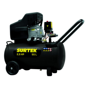 COMP550B Compresor de aire eléctrico lubricado 50 Lt 2.5 HP 127 V Surtek