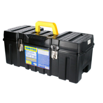 CPS26 Caja portaherramientas plástica con broches metálicos 26" x 10" x 10" Surtek